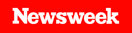 A red rectangle with the word Newsweek in white inside.
