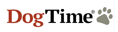 A graphic image that says "dogtime.com find your wag" and features a grey dog playing with a ball.